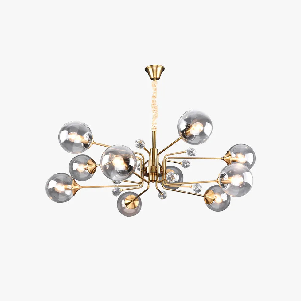 Pendelleuchte Grau Glas modernes LED Design - Clowas.de