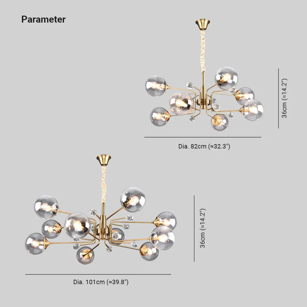 Pendelleuchte Grau Glas modernes LED Design - Clowas.de