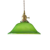 pendelleuchte grün glas im minimalistischen Vintage-Stil - Clowas.de
