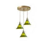 pendelleuchte grün glas im minimalistischen Vintage-Stil - Clowas.de