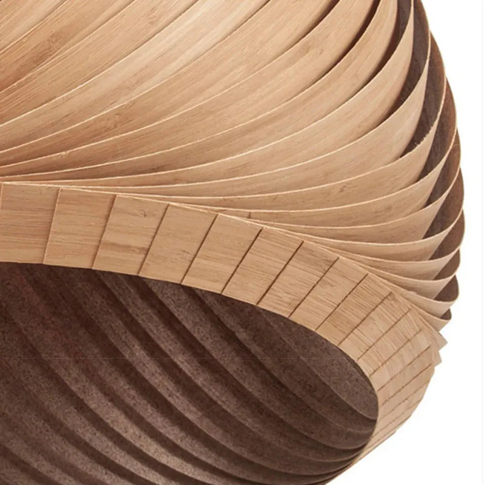 Pendelleuchte weiß Holz japanischer minimalistischer Esszimmerstil - Clowas.de