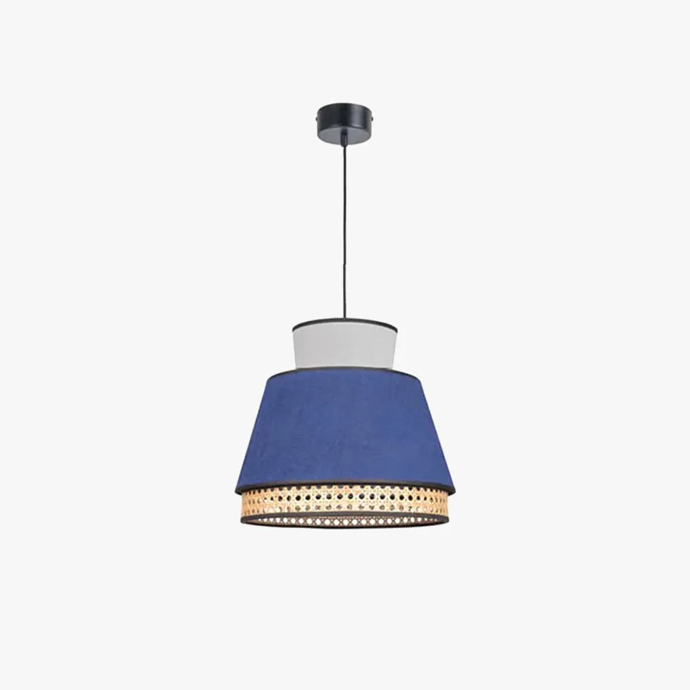 Pendelleuchte Korbgeflecht japanischer Stil farbenfrohes Design - Clowas.de