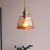 Pendelleuchte Küche einzeln nordisch schlicht amberfarbenes Glas - Clowas.de