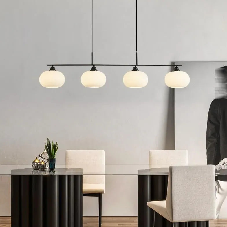 Pendelleuchte Küche LED nordisch schlicht weiß Glas - Clowas.de