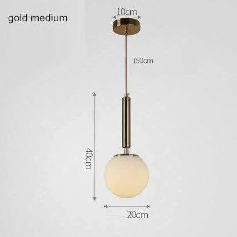 Pendelleuchte Kugel Glas Nordisch Kreativ Modern Einzeln - Clowas.de