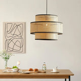 Pendelleuchte Landhaus Vintage mit schlichtem Rattan Design - Clowas.de