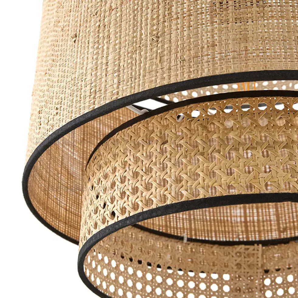 Pendelleuchte Landhaus Vintage mit schlichtem Rattan Design - Clowas.de