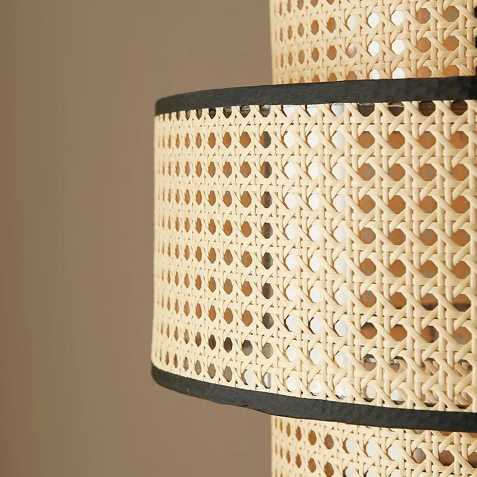 Pendelleuchte Landhaus Vintage mit schlichtem Rattan Design - Clowas.de