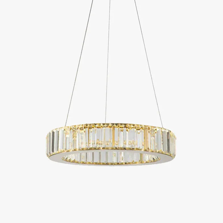 Pendelleuchte LED rund im kristallenen luxuriösen Stil - Clowas.de