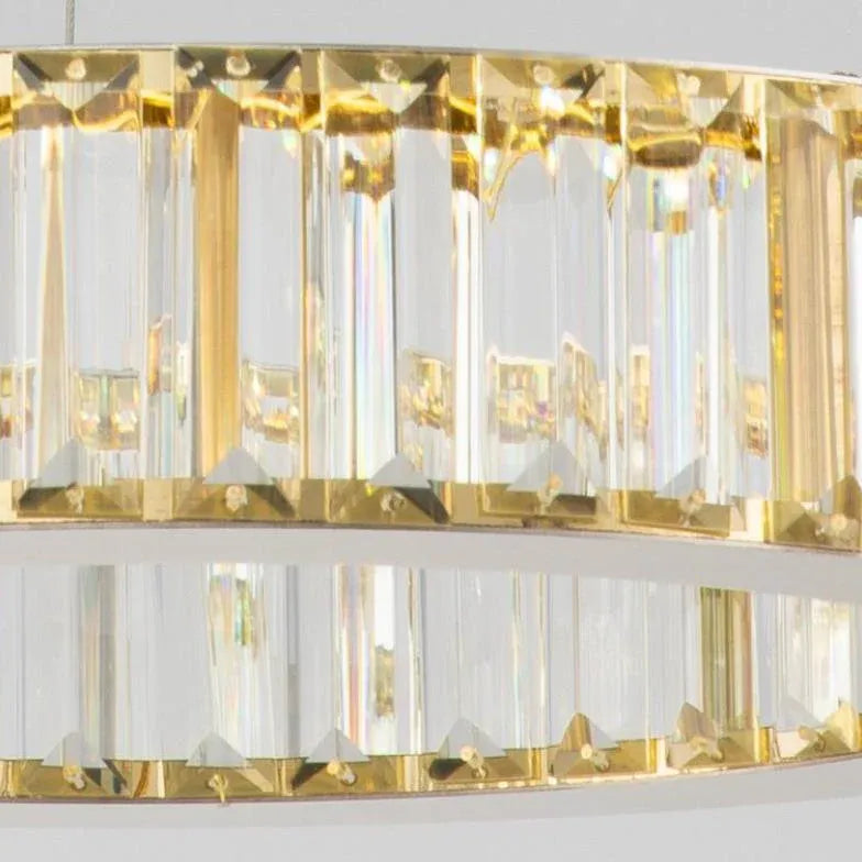 Pendelleuchte LED rund im kristallenen luxuriösen Stil - Clowas.de