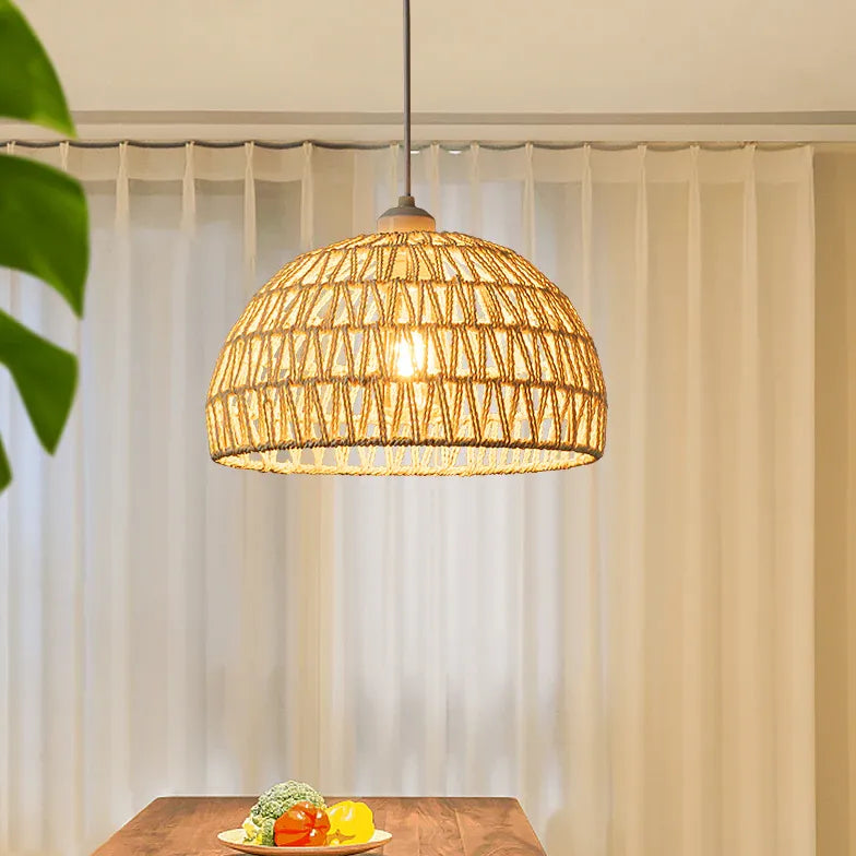 Pendelleuchte Leinen nordisch modern einfache Seil - Clowas.de