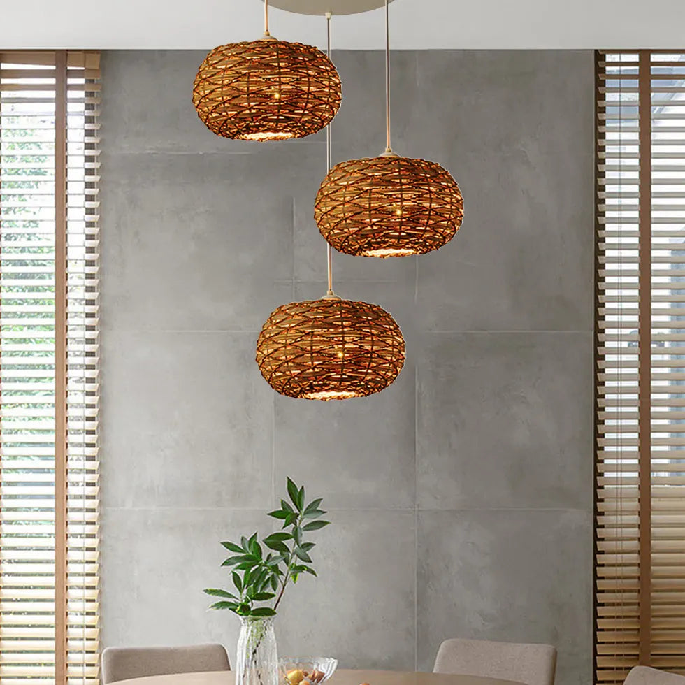 Pendelleuchte Leinen nordisch modern einfache Seil - Clowas.de