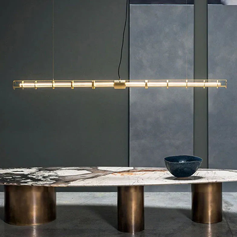 Pendelleuchte linear Esstisch nordisch minimalistisch Design - Clowas.de
