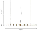 Pendelleuchte linear Esstisch nordisch minimalistisch Design - Clowas.de
