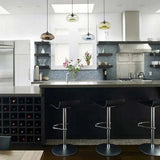 Pendelleuchte mehrfarbig Glas modernes Design Einzelkopf - Clowas.de