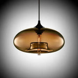 Pendelleuchte mehrfarbig Glas modernes Design Einzelkopf - Clowas.de