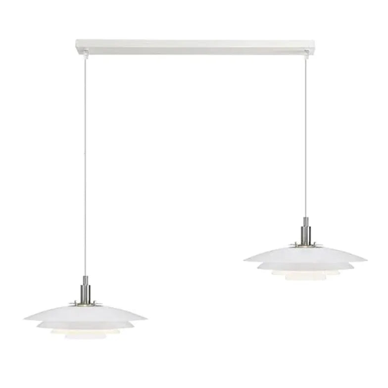 pendelleuchte metall weiß im skandinavischen Stil einfaches Design - Clowas.de