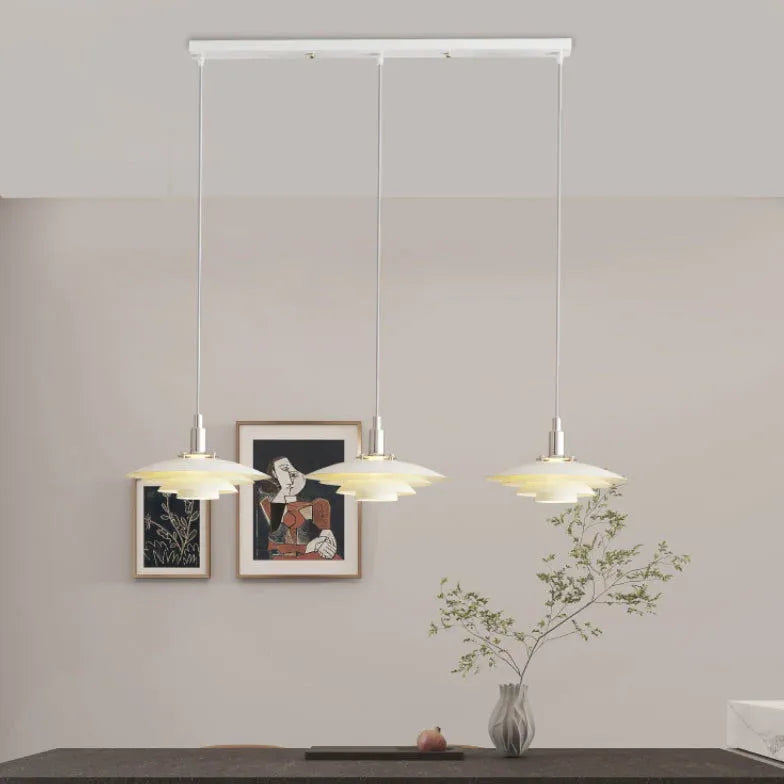 pendelleuchte metall weiß im skandinavischen Stil einfaches Design - Clowas.de