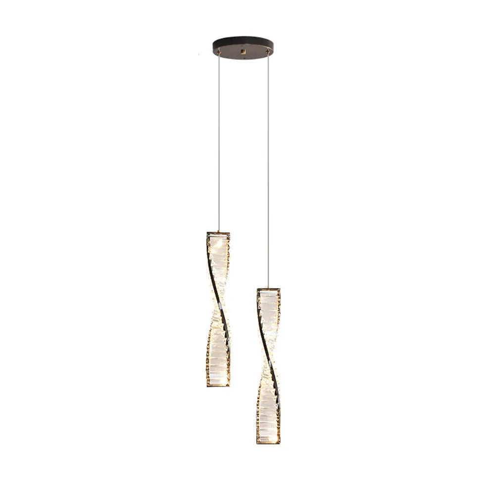 Pendelleuchte mit Kristallen in leichtem Luxusdesign - Clowas.de