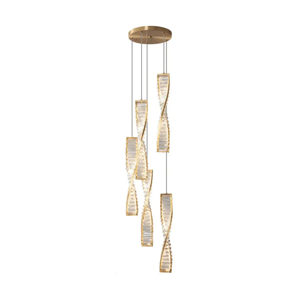 Pendelleuchte mit Kristallen in leichtem Luxusdesign - Clowas.de