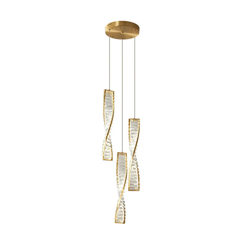 Pendelleuchte mit Kristallen in leichtem Luxusdesign - Clowas.de