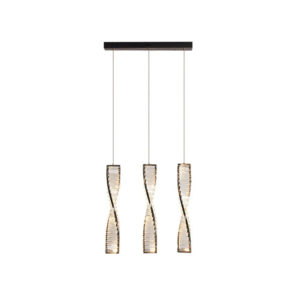 Pendelleuchte mit Kristallen in leichtem Luxusdesign - Clowas.de