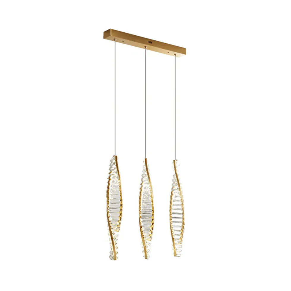 Pendelleuchte mit Kristallen in leichtem Luxusdesign - Clowas.de