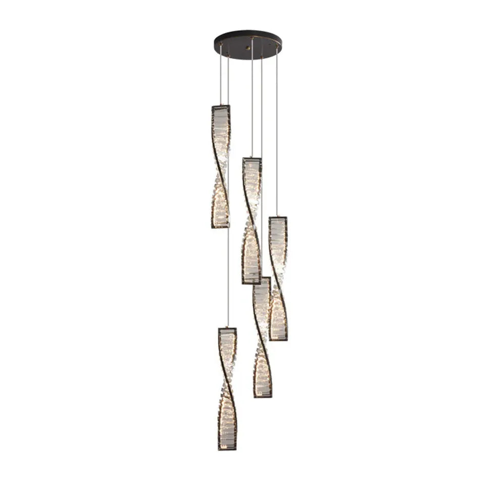 Pendelleuchte mit Kristallen in leichtem Luxusdesign - Clowas.de