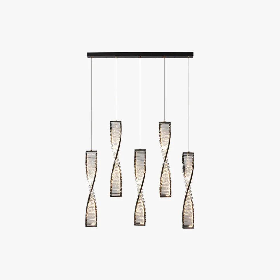 Pendelleuchte mit Kristallen in leichtem Luxusdesign - Clowas.de