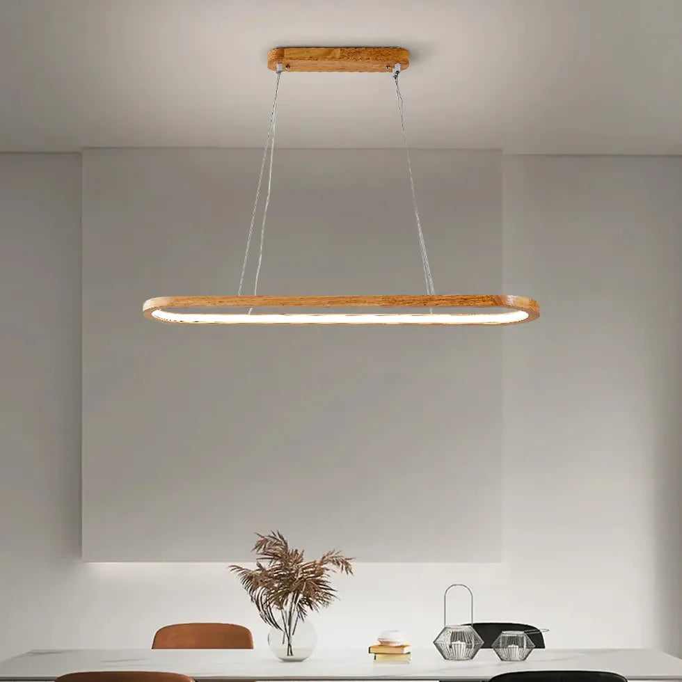 Pendelleuchte oval aus Massivholz modern skandinavisch - Clowas.de