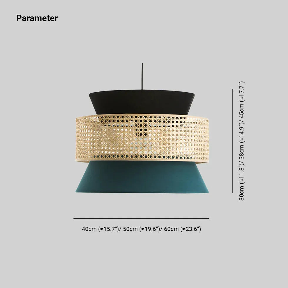 Pendelleuchte Rattan Bambus Groß Minimalistisches Japanisches Design - Clowas.de