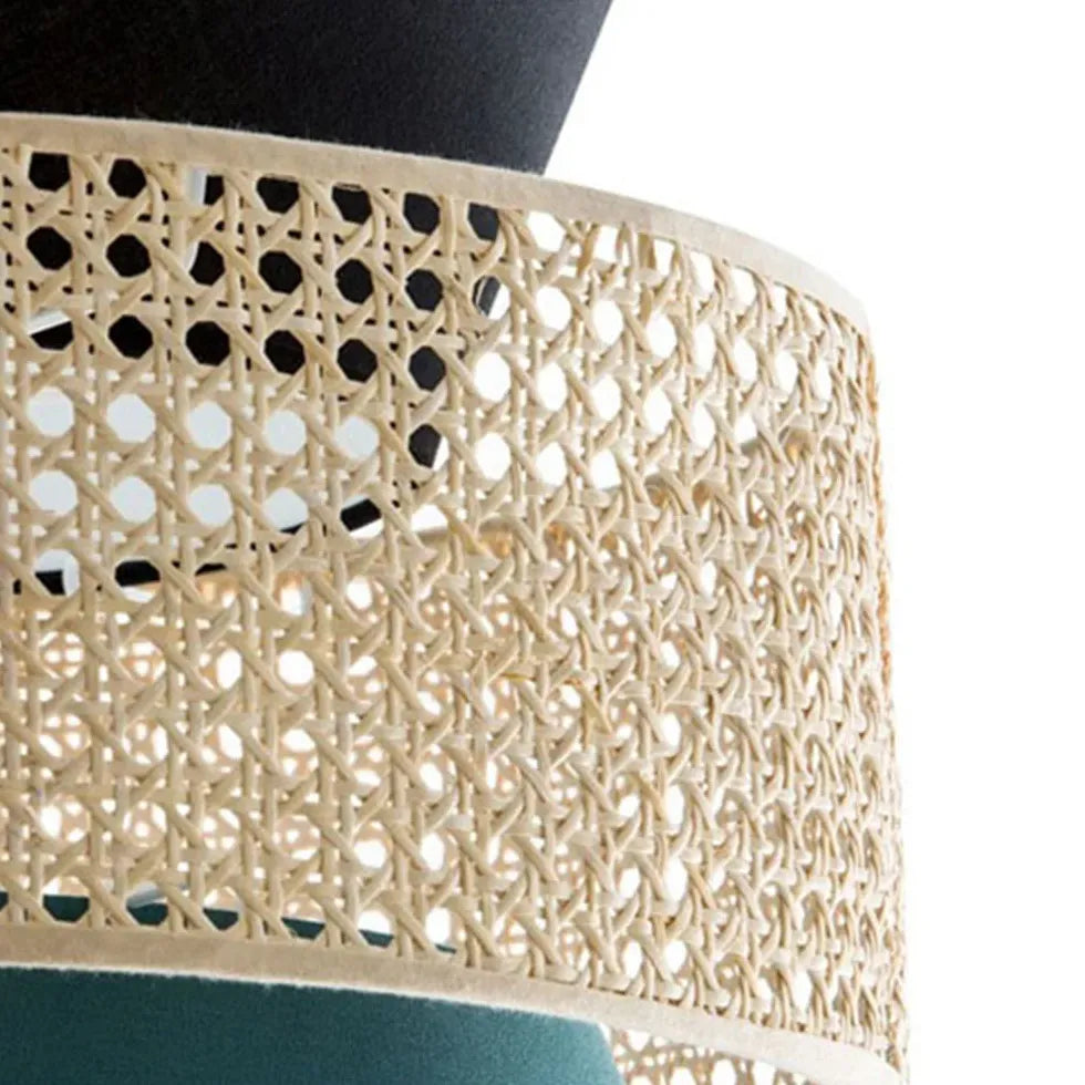 Pendelleuchte Rattan Bambus Groß Minimalistisches Japanisches Design - Clowas.de