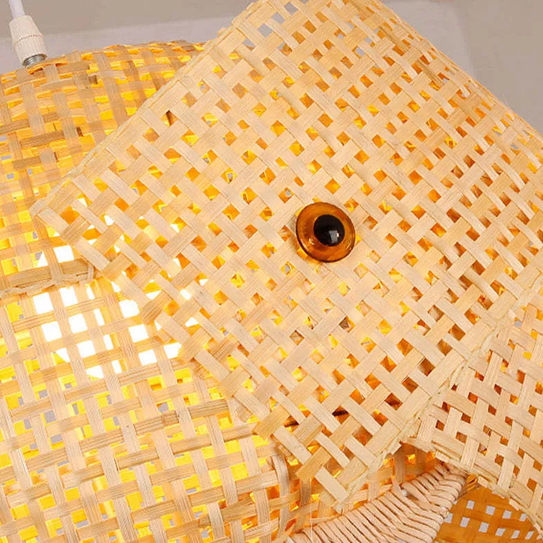 pendelleuchte rattan weiß modernes minimalistisches Design - Clowas.de