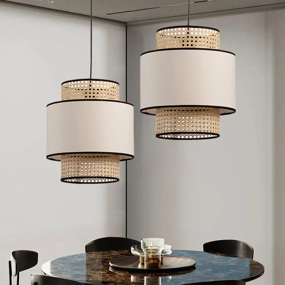 Pendelleuchte Rattan Klein im japanischen minimalistischen Stil - Clowas.de