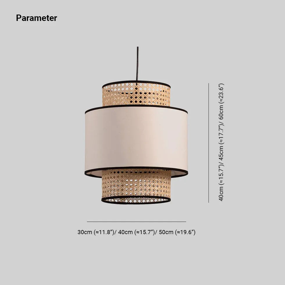 Pendelleuchte Rattan Klein im japanischen minimalistischen Stil - Clowas.de