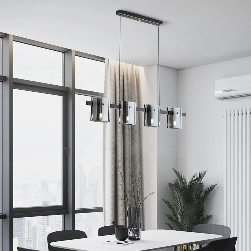 Pendelleuchte Rauchglas 3 flammig Nordisch Modern Acryl - Clowas.de