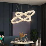Pendelleuchte rund led im kristall minimalistischen Stil - Clowas.de