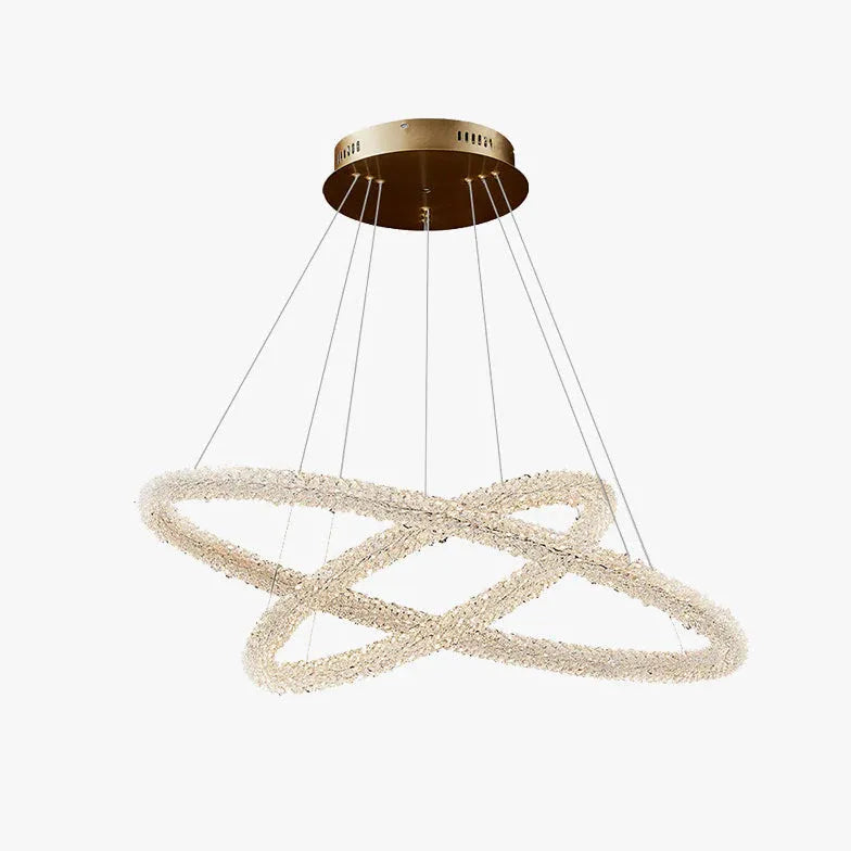 Pendelleuchte rund led im kristall minimalistischen Stil - Clowas.de