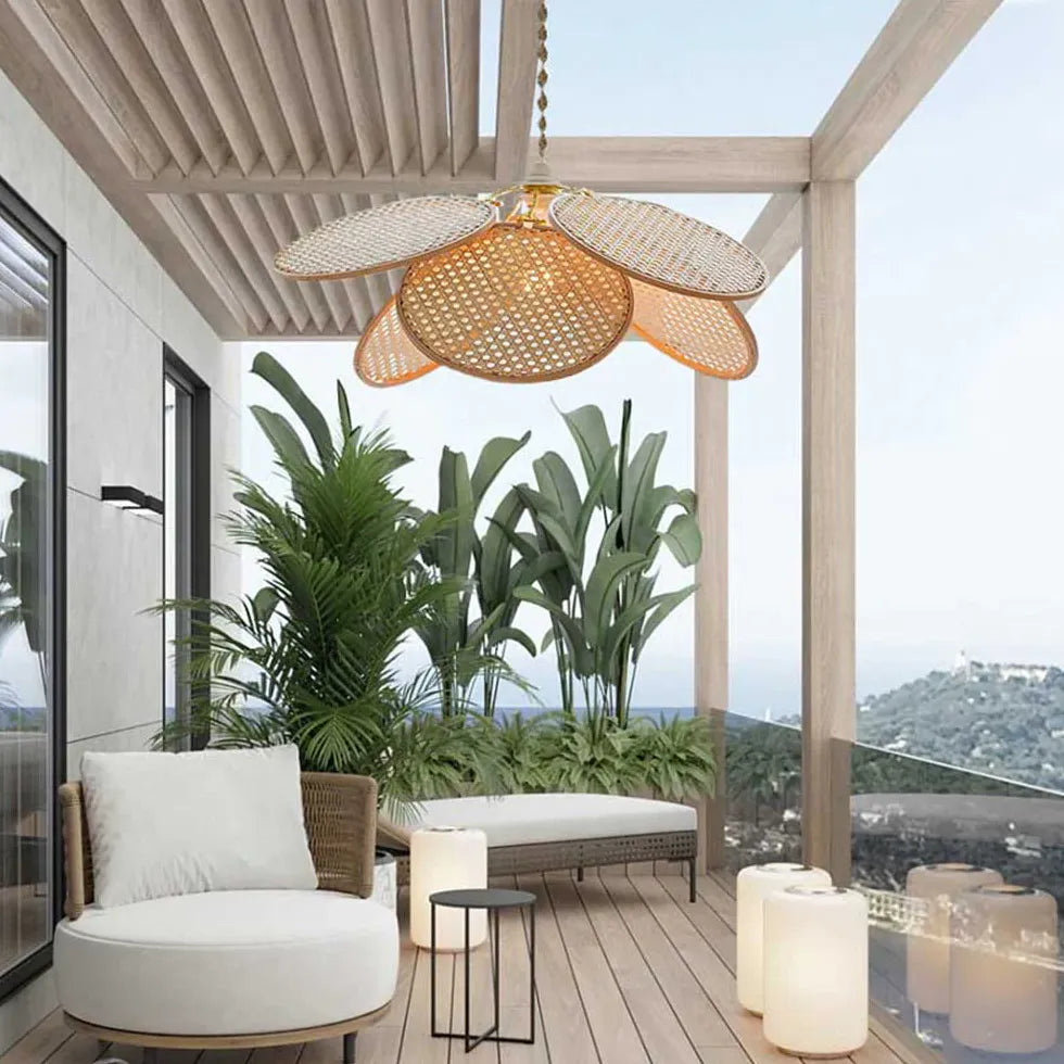 Pendelleuchte Scandi im schlichten Rattan Design - Clowas.de