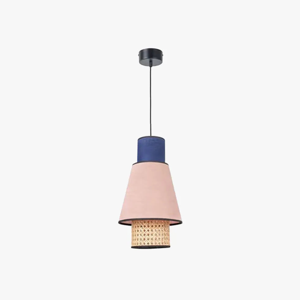 Pendelleuchte Schreibtisch im japanischen Stil mit buntem Rattan - Clowas.de