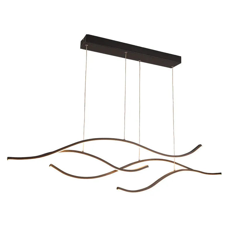 Pendelleuchte über Kochinsel mit schwarzem minimalistischen Design - Clowas.de