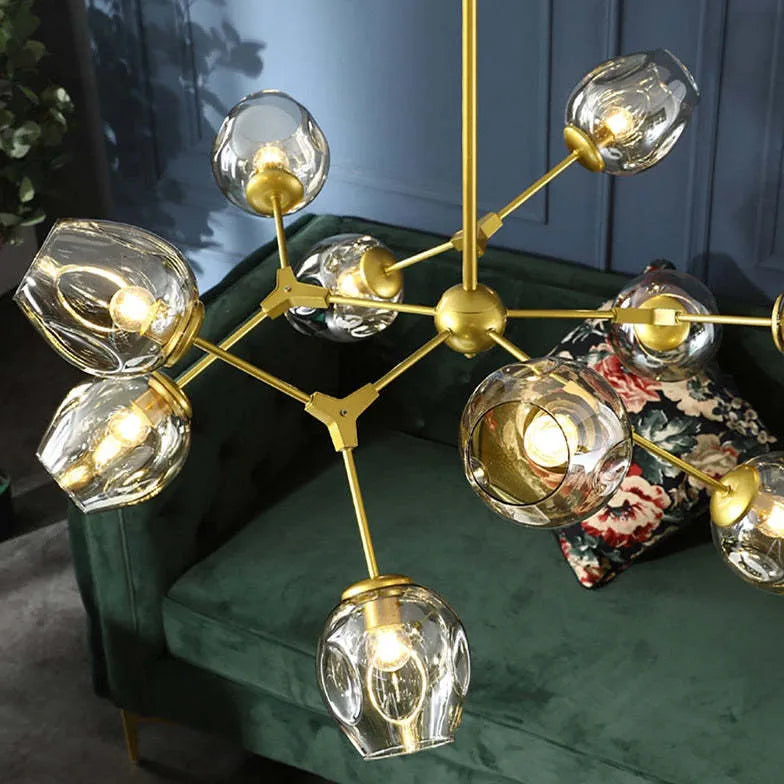 Pendelleuchte vintage glas im nordischen kreativen Stil - Clowas.de