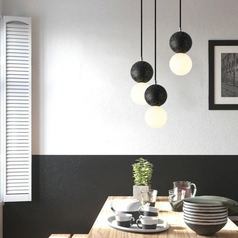 Pendelleuchte Weiß Kugel Modernes Design Skandinavisch - Clowas.de