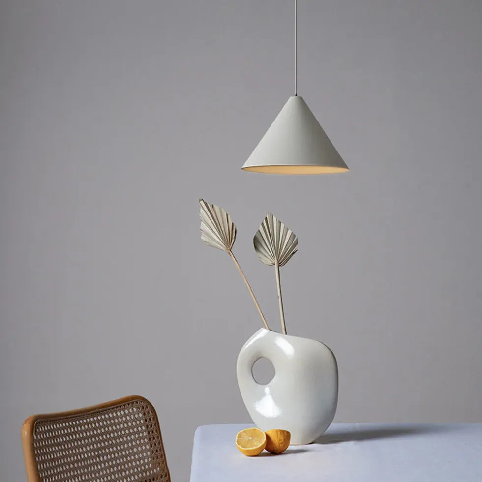 Pendelleuchte weiß Metall nordisch modern minimalistisch - Clowas.de