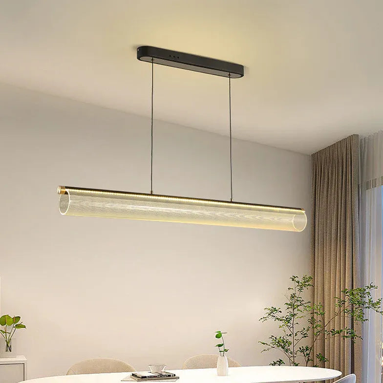 Pendelleuchte Wohnzimmer dimmbar modernes Design mit Rundrohr - Clowas.de