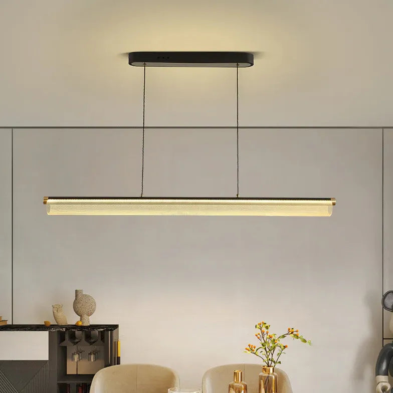 Pendelleuchte Wohnzimmer dimmbar modernes Design mit Rundrohr - Clowas.de