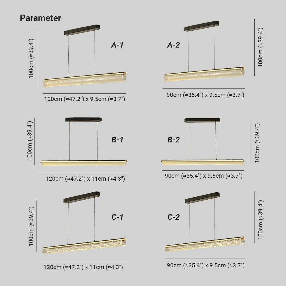 Pendelleuchte Wohnzimmer dimmbar modernes Design mit Rundrohr - Clowas.de