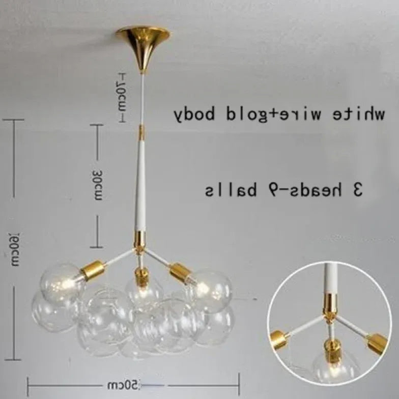 Pendelleuchte wohnzimmer glas im nordischen kreativen Stil - Clowas.de