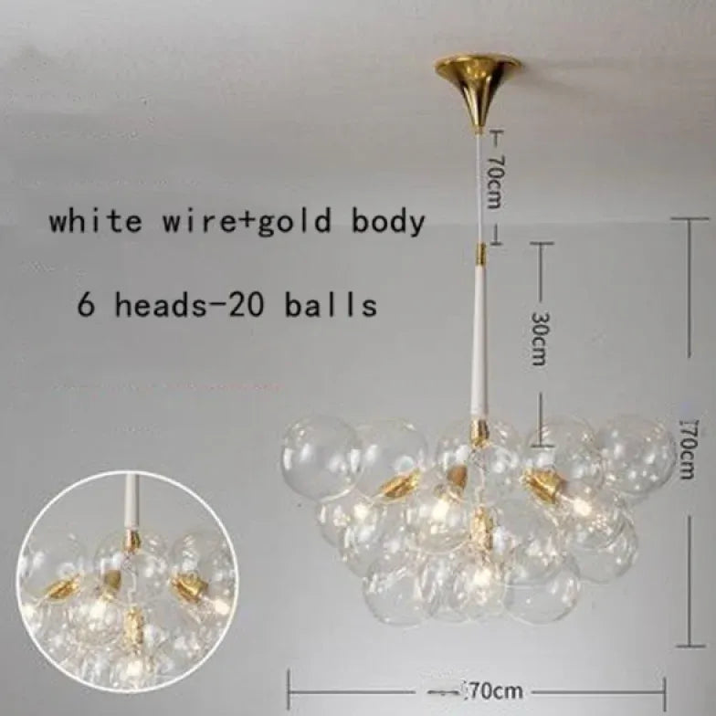 Pendelleuchte wohnzimmer glas im nordischen kreativen Stil - Clowas.de
