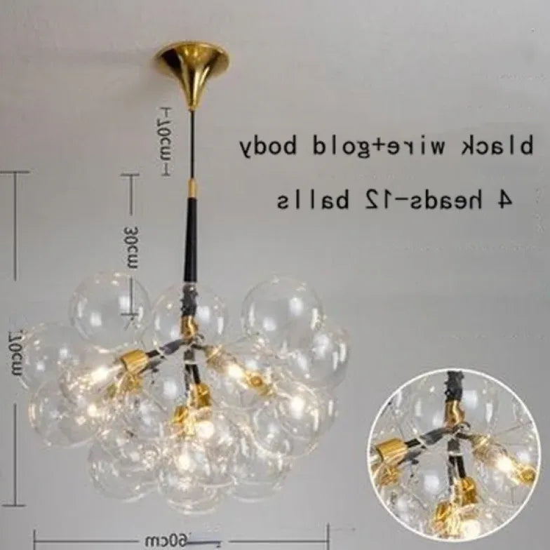 Pendelleuchte wohnzimmer glas im nordischen kreativen Stil - Clowas.de